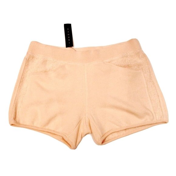 THEORY Diala  IVORY Terry Cotton Wool Blend Shorts ( M ) - Picture 1 of 2